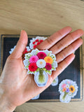 Sticker | Bouquet de fleurs en vase - Dahlias