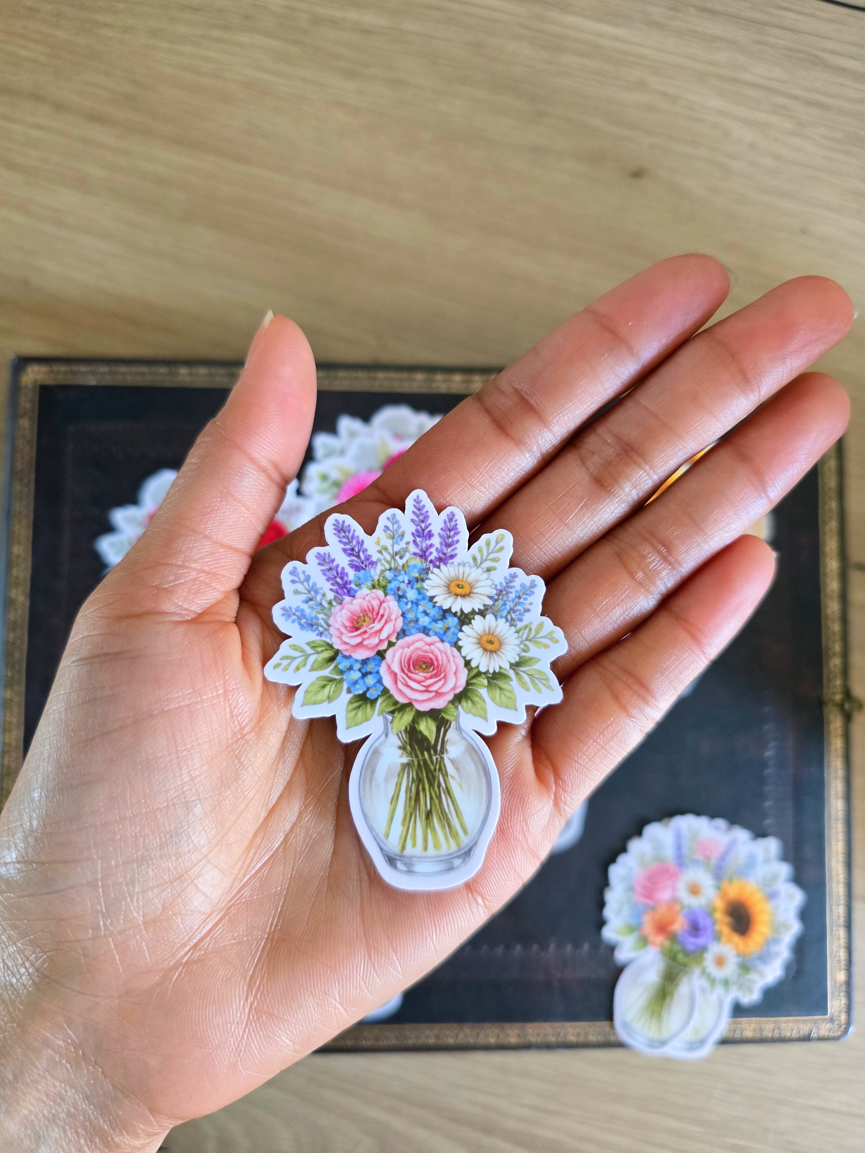 Sticker | Bouquet de fleurs en vase