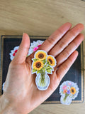 Sticker | Bouquet de fleurs en vase - Tournesols
