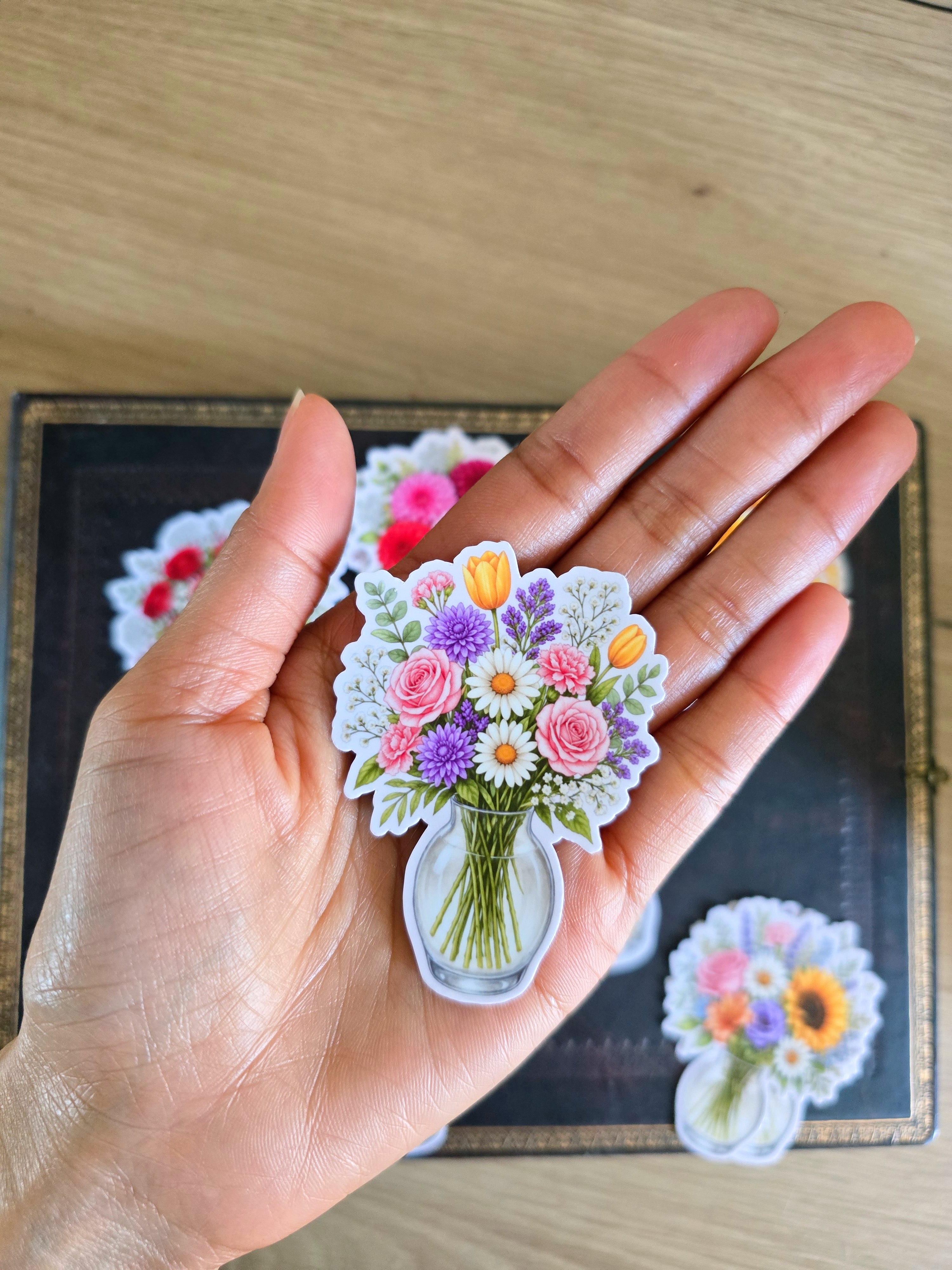 Sticker | Bouquet de fleurs en vase